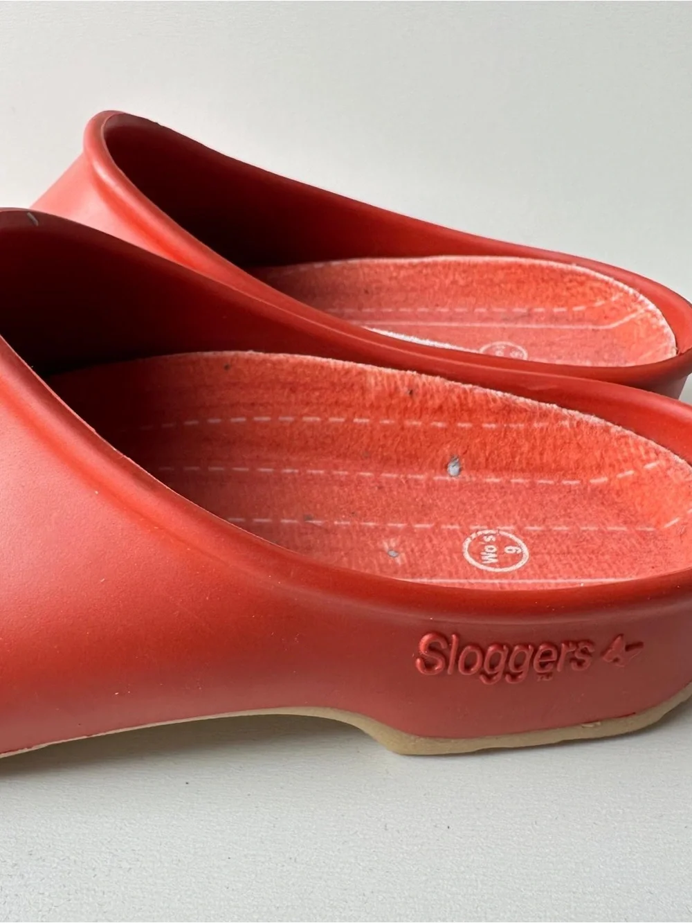 Sloggers Women’s Size 9 Red Garden Clogs Waterproof Comfort Shoes Mule Slip